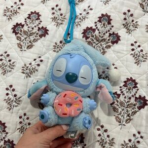 Blue Plush Keychain